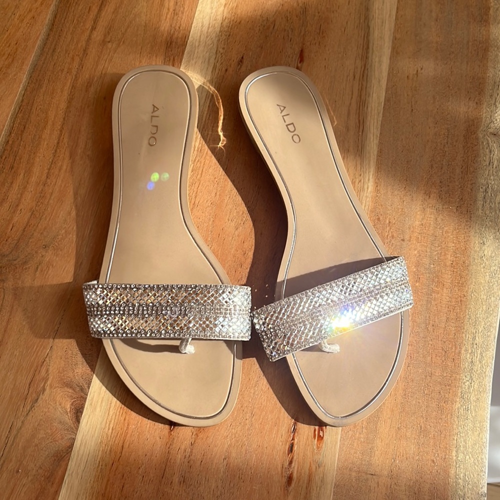 Aldo Cadilinna Slide with Crystal strap
